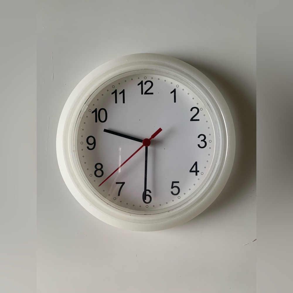 IKEA White Round Clock